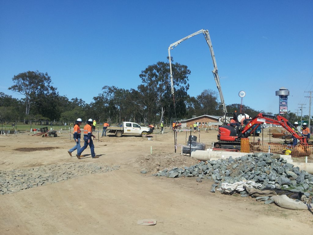 Work gets underway at the Gladstone GP Super Clinic site. Work gets underway at the Gladstone GP Super Clinic site.