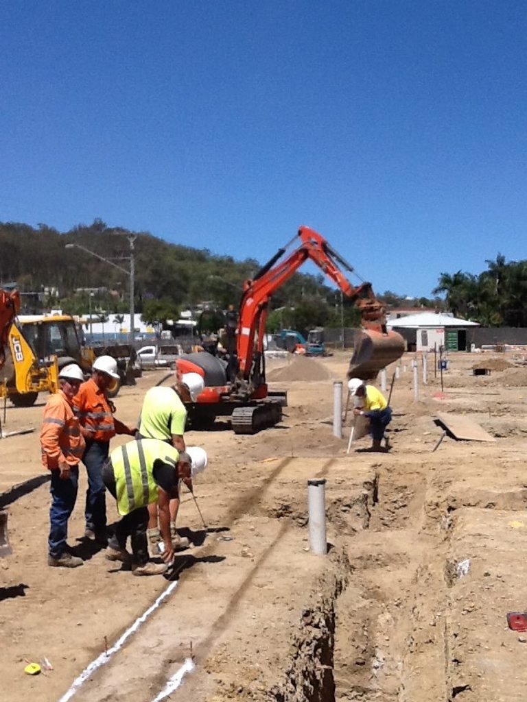 Work gets underway at the Gladstone GP Super Clinic site. Work gets underway at the Gladstone GP Super Clinic site.