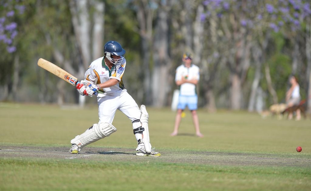 BITS' Terry Sawyer hits out in the A Grade cricket, BITS vs Brothers, at BITS Oval, Boyne Island.
BITS' Terry Sawyer hits out in the A Grade cricket, BITS vs Brothers, at BITS Oval, Boyne Island.