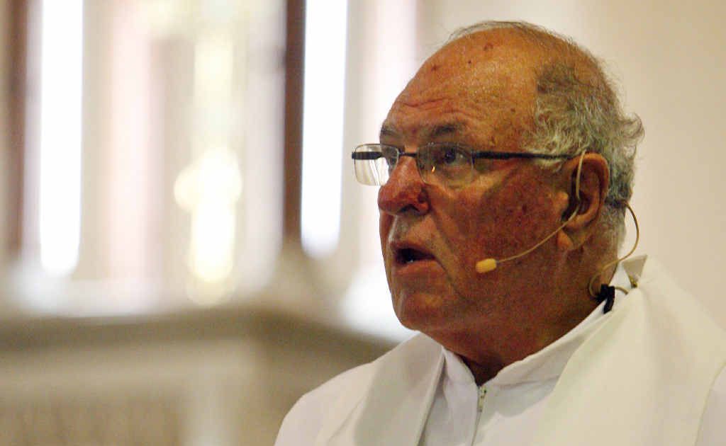 KEEP THE FAITH: Father Peter Casey says the safety of children is paramount. KEEP THE FAITH: Father Peter Casey says the safety of children is paramount.