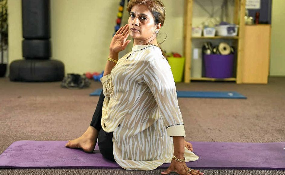 Yoga guru Pushpa Bakshi. Yoga guru Pushpa Bakshi.