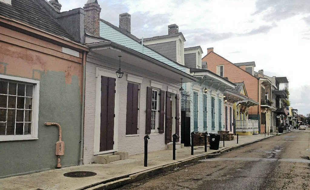 Signs of the devastating Hurricane Katrina are all around the city. Signs of the devastating Hurricane Katrina are all around the city.