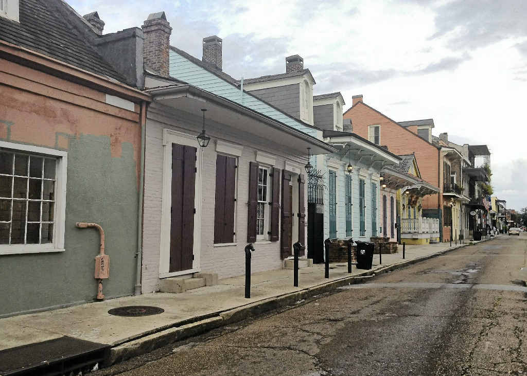 Signs of the devastating Hurricane Katrina are all around the city. Signs of the devastating Hurricane Katrina are all around the city.