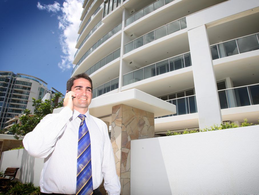 Luke Traini gets on the phone to the lucky winner Photo Blainey Woodham / Daily News