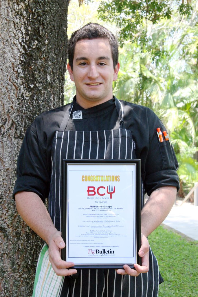 Liam Dove from Coco's @ Seaspray, winner of Bulletin Chef of the Year 2012. Photo: Tamara MacKenzie / The Morning Bulletin