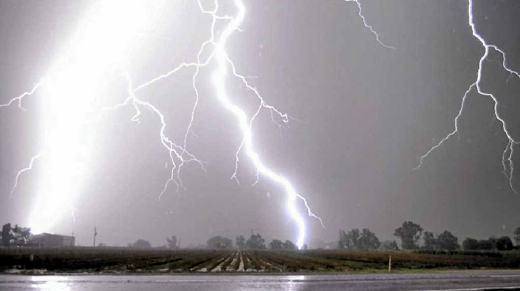 HEAVY HITS: The skies of Gatton lit up as large-scale storms struck last weekend. HEAVY HITS: The skies of Gatton lit up as large-scale storms struck last weekend.
