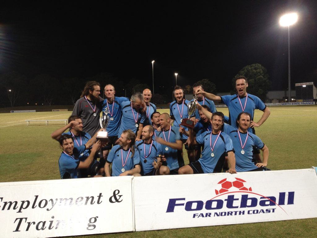The Eureka Football Club's 6th grade men's division celebrate their grand final win. The Eureka Football Club's 6th grade men's division celebrate their grand final win.