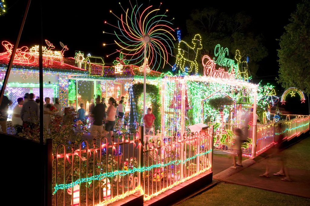 Decorate with energy efficient LED or solar lights this Christmas. Decorate with energy efficient LED or solar lights this Christmas.
