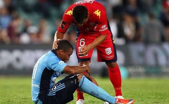 Yairo Yau scored a cracking goal for Sydney FC, but it was not enough as Adelaide beat the Sky Blues 2-1. Yairo Yau scored a cracking goal for Sydney FC, but it was not enough as Adelaide beat the Sky Blues 2-1.