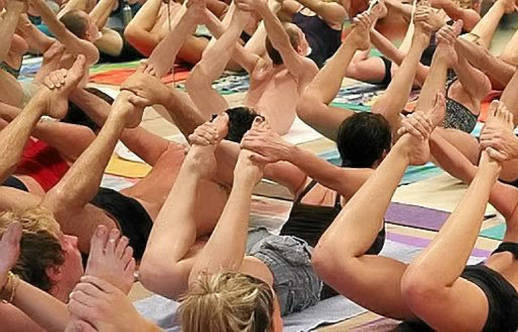 Bikram Yoga is done in a room heated to just over 40°C with a humidity of 40%. Bikram Yoga is done in a room heated to just over 40°C with a humidity of 40%.