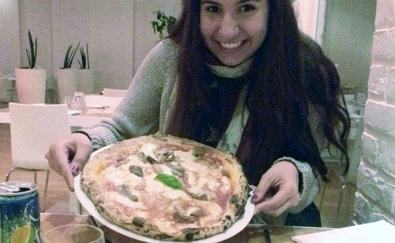 The pizzas in Italy are more delicious for their quality rather than their quantity. The pizzas in Italy are more delicious for their quality rather than their quantity.