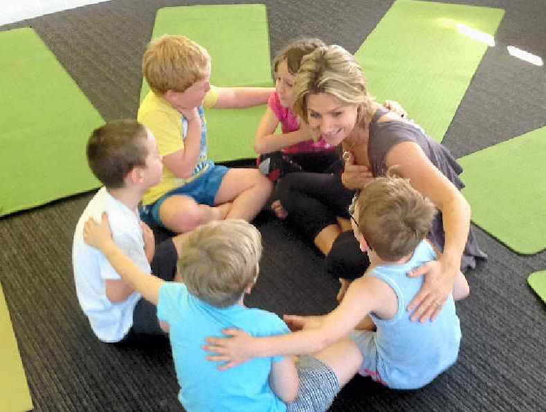 LOTS OF FUN: Amanda Richards conducts Jungle Kids Yoga classes specifically adapted for children.