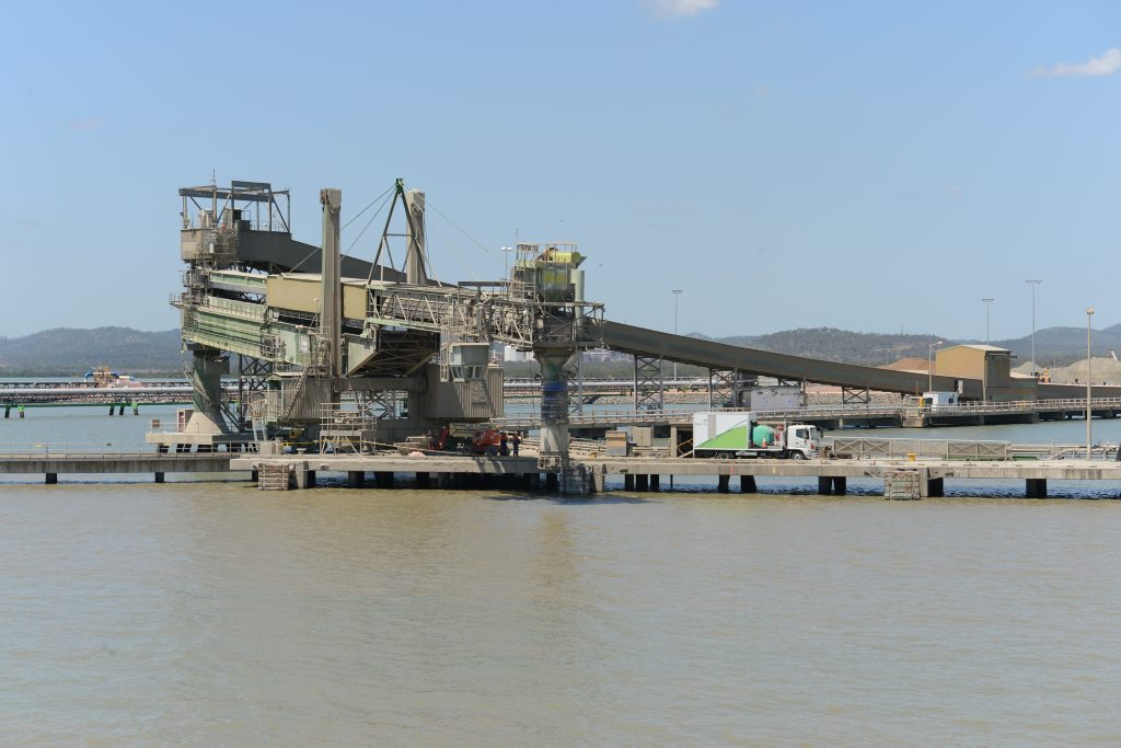 The Cement Australia wharf in Gladstone Harbour. The Cement Australia wharf in Gladstone Harbour.