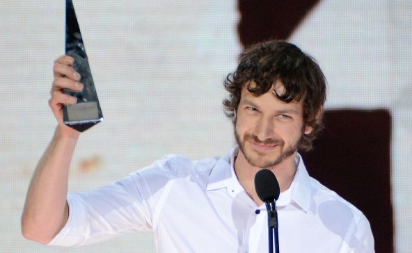 Goyte accepts the Album of the Year award at the ARIAs. Goyte accepts the Album of the Year award at the ARIAs.