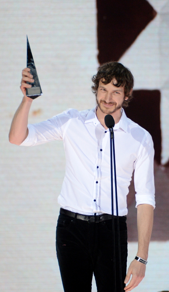 Goyte accepts the Album of the Year award at the ARIAs. Goyte accepts the Album of the Year award at the ARIAs.
