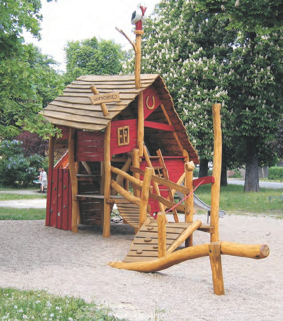 The new “Old Smithy” playground is on its way to Picnic Point from the factory of German manufacturers Spielart and will be ready in January.