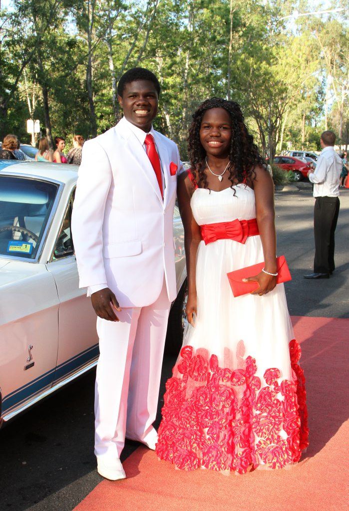 Edward Quoibia and Edwina Quoibia at North Rockhampton High School Formal - 2012. Photo Contributed. Edward Quoibia and Edwina Quoibia at North Rockhampton High School Formal - 2012. Photo Contributed.