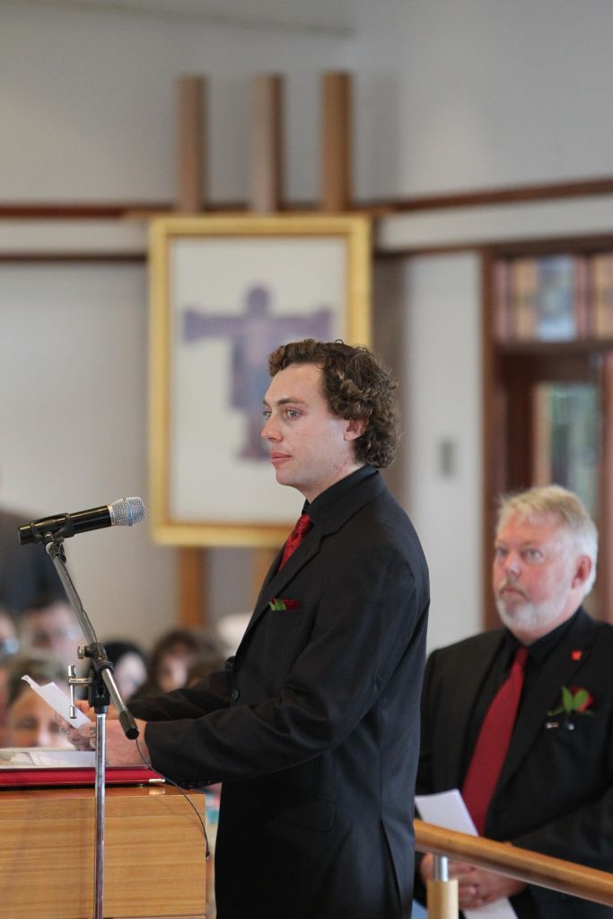 Daniel Morcombe's brother Dean speaks at the funeral Daniel Morcombe's brother Dean speaks at the funeral