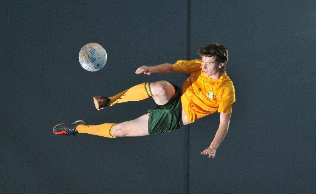 Australian futsal player Sam Ballschmieter. Australian futsal player Sam Ballschmieter.