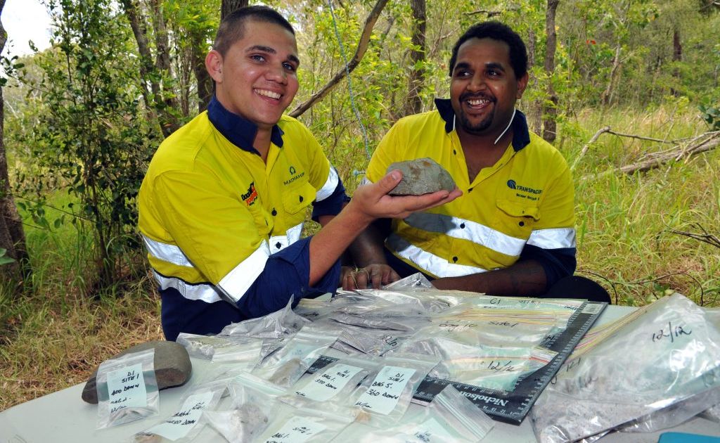 HISTORIC DIG:Traditional custodians from Gurang Elijah-Baile Blackman and Gabriel Little are proud to work with the Skyringville Shell Midden Archaeological Group at the test pit where fascinating indigenous artefacts are being unearthed. HISTORIC DIG:Traditional custodians from Gurang Elijah-Baile Blackman and Gabriel Little are proud to work with the Skyringville Shell Midden Archaeological Group at the test pit where fascinating indigenous artefacts are being unearthed.