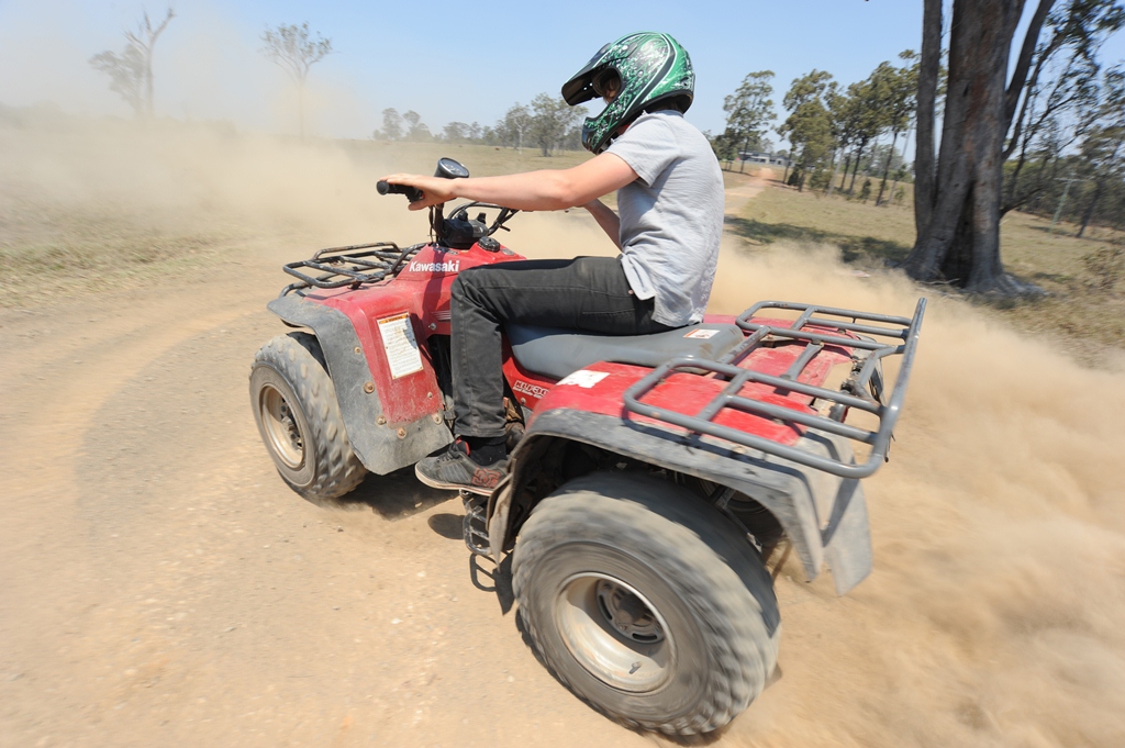 Authorities seek man injured in Cooloola Cove quad bike accident who fled the scene. Stock image. Authorities seek man injured in Cooloola Cove quad bike accident who fled the scene. Stock image.