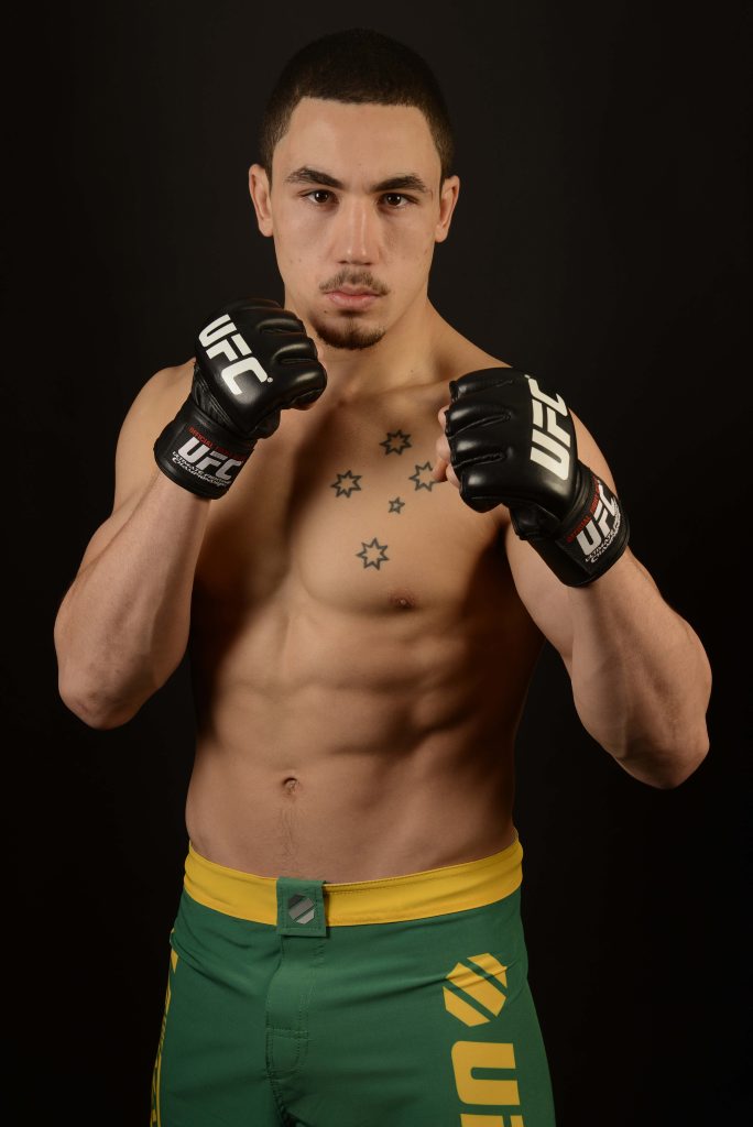 Robert Whittaker is the Australian finalist in the TV series The Ultimate Fighter: The Smashes - Australia vs UK. Robert Whittaker is the Australian finalist in the TV series The Ultimate Fighter: The Smashes - Australia vs UK.