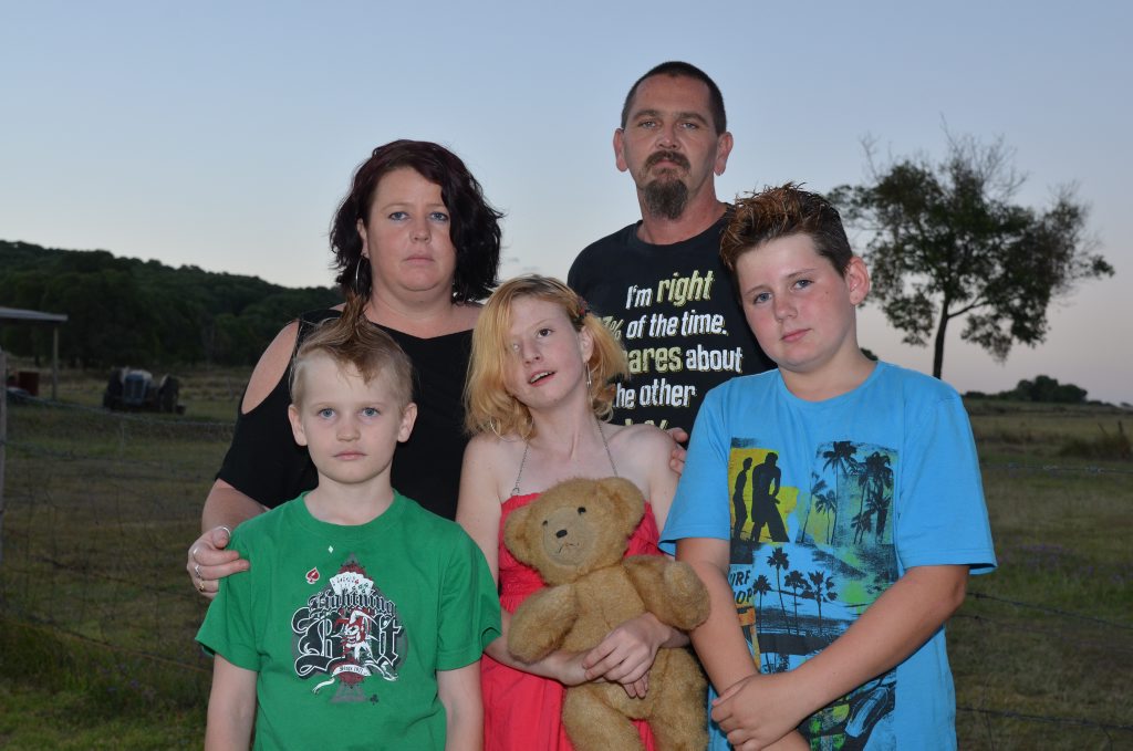 DEVASTATED: Melissa and James Saly with their children, Jarrad, Ashley and Jayden. DEVASTATED: Melissa and James Saly with their children, Jarrad, Ashley and Jayden.