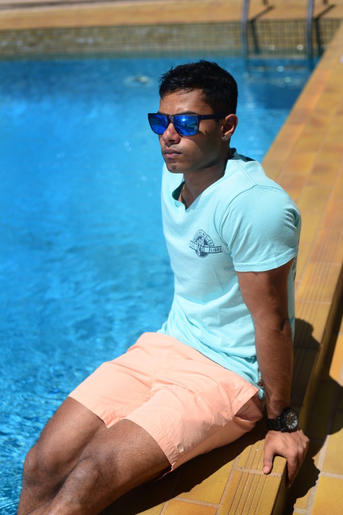 Edgy daywear: Elwood walkshorts + Mossimo V-neck tee. Edgy daywear: Elwood walkshorts + Mossimo V-neck tee.