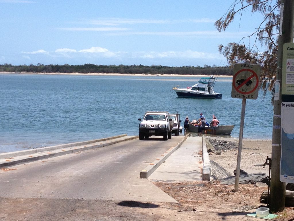 One of the existing boat ramps at Burrum Heads.