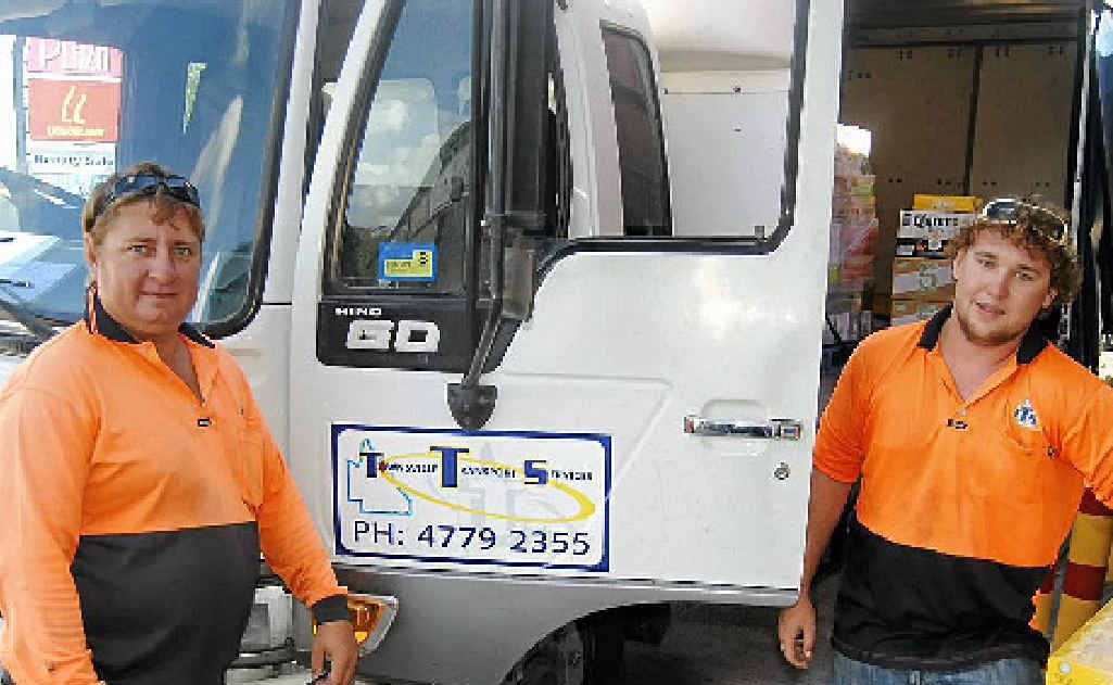 Joel (left) and Brad (right) are pictured delivering beer.
Joel (left) and Brad (right) are pictured delivering beer.