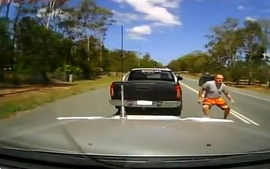 Road rage incident near Logan, south of Brisbane, captured on film. Images: Today Tonight. Road rage incident near Logan, south of Brisbane, captured on film. Images: Today Tonight.