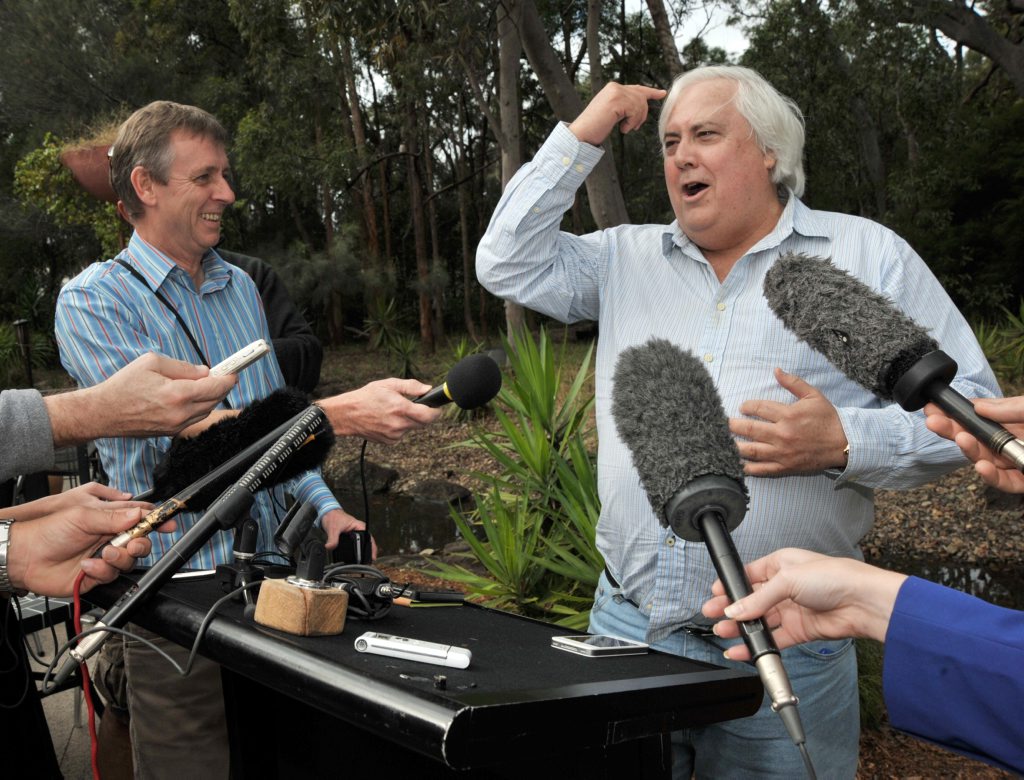 Clive Palmer wants to be Australia's next PM. Clive Palmer wants to be Australia's next PM.
