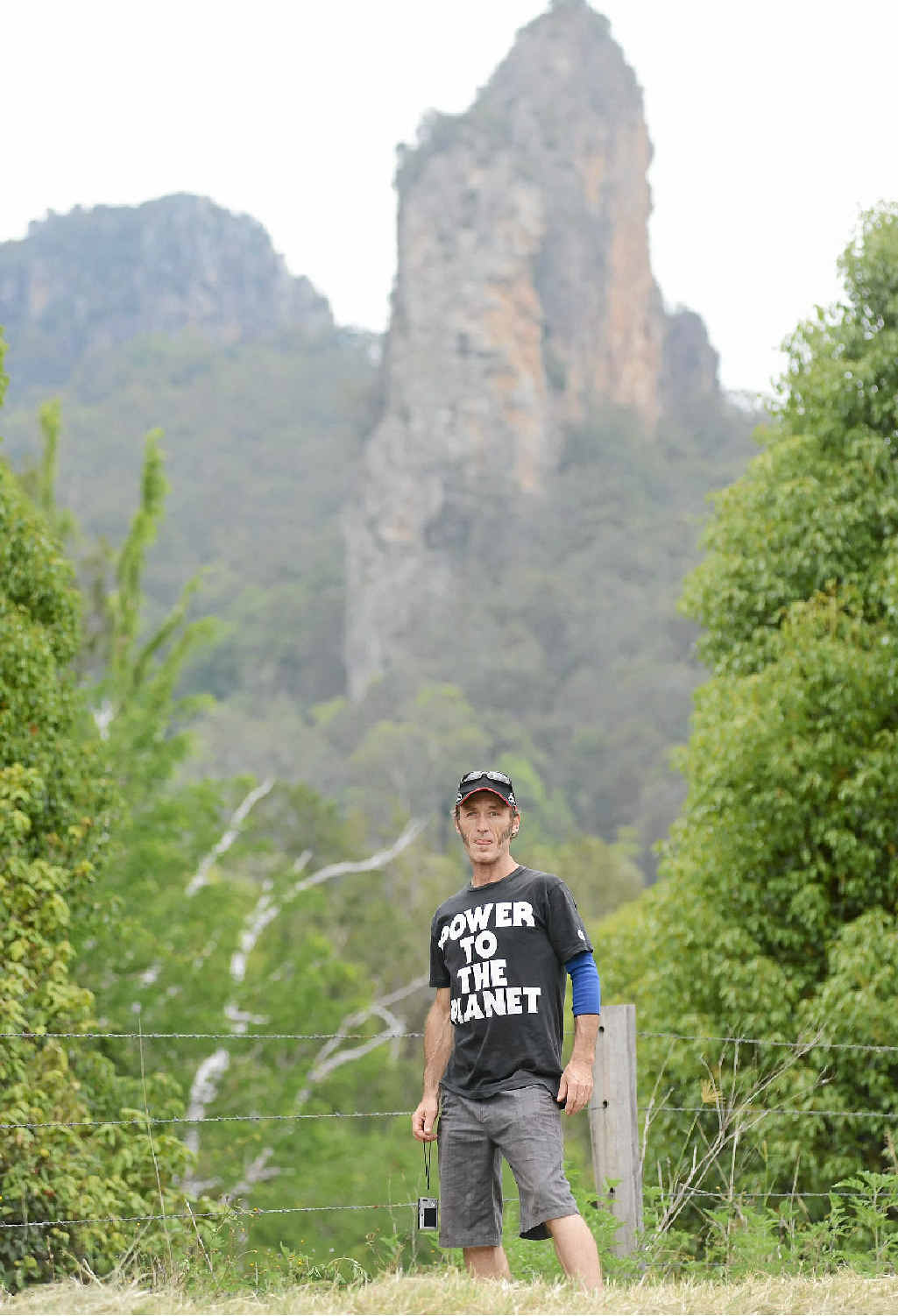 Shaun Britz believes he saw what appeared to be a panther while driving along Shipwrecks Rd, near Nimbin Rocks. Shaun Britz believes he saw what appeared to be a panther while driving along Shipwrecks Rd, near Nimbin Rocks.