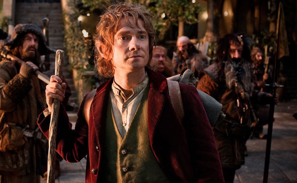 Martin Freeman stars as Bilbo Baggins. Martin Freeman stars as Bilbo Baggins.