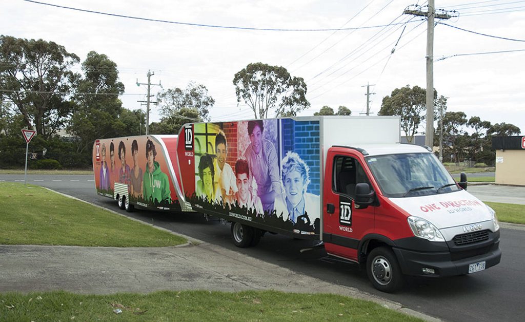 1D World, the official merchandise store for British boy band One Direction, is coming to Ipswich on New Year s Day as part of its east coast road trip. Photo: Contributed 1D World, the official merchandise store for British boy band One Direction, is coming to Ipswich on New Year s Day as part of its east coast road trip. Photo: Contributed