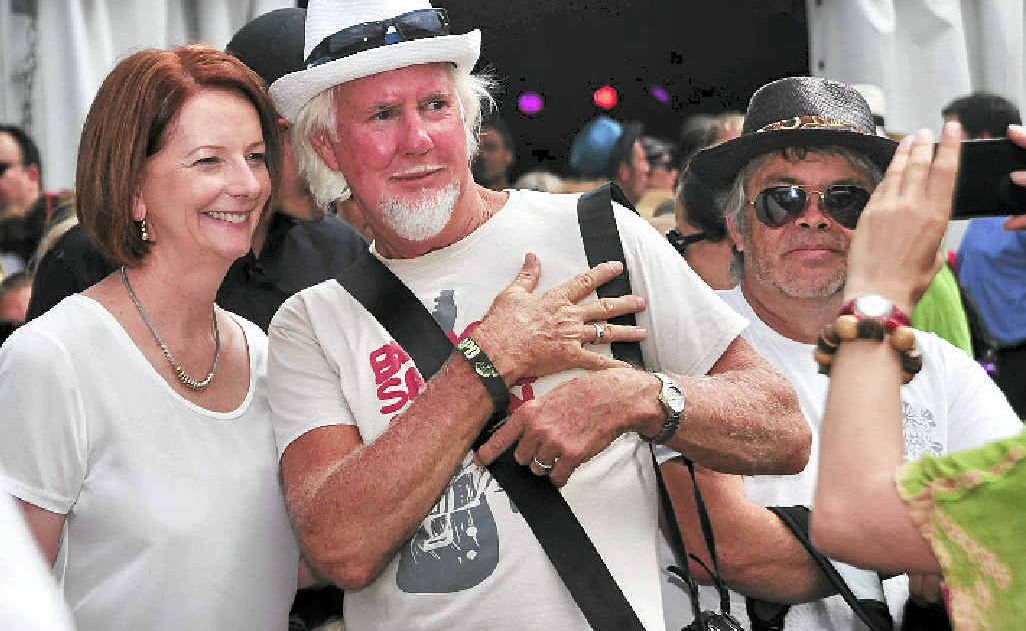 Julia Gillard meets the public. Julia Gillard meets the public.