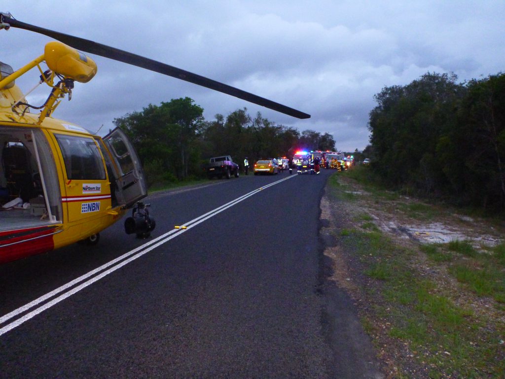 CAR ACCIDENT: A car ran off the road on Broadwater Road last week. Photo contributed. CAR ACCIDENT: A car ran off the road on Broadwater Road last week. Photo contributed.