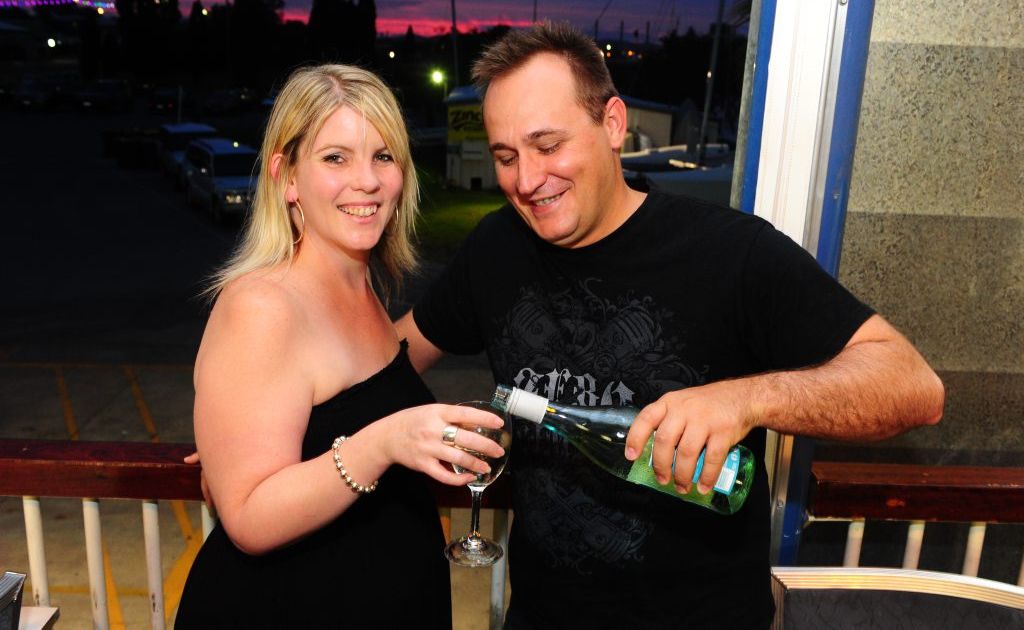 Donna Huff and Nathan Inwood celebrate New Year's Eve at the Gladstone Yacht Club. Donna Huff and Nathan Inwood celebrate New Year's Eve at the Gladstone Yacht Club.