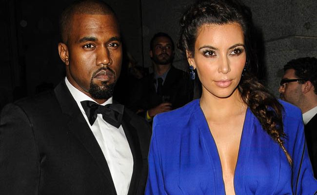 Kanye West and Kim Kardashian. Kanye West and Kim Kardashian.