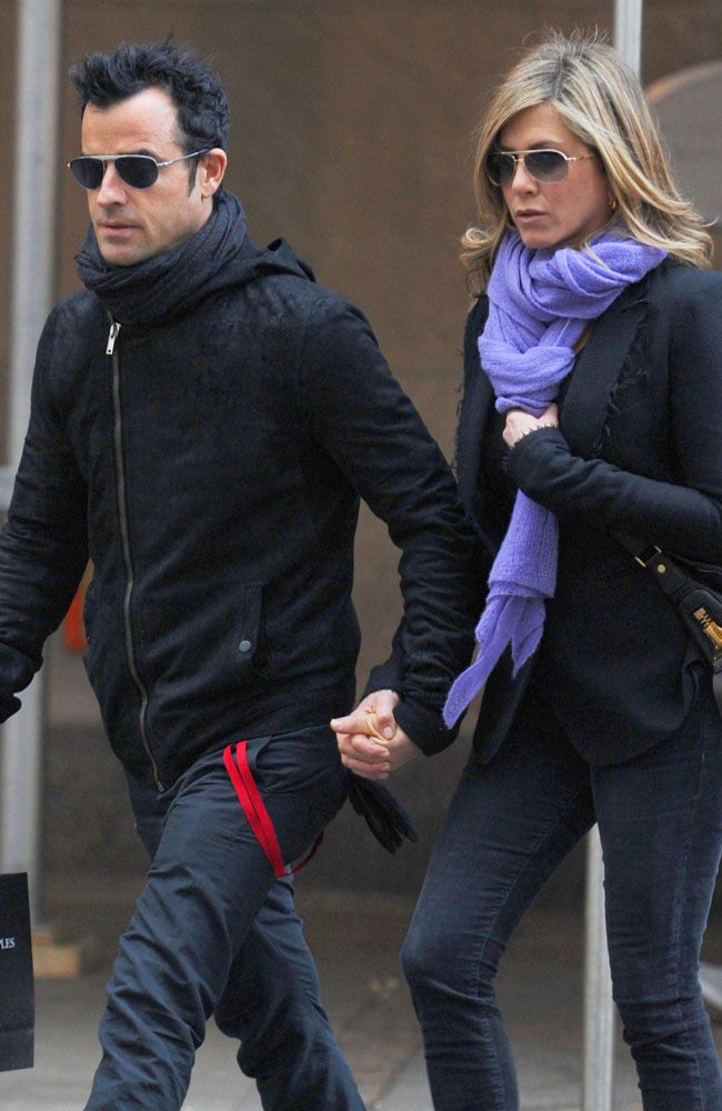 Justin Theroux and Jennifer Aniston Justin Theroux and Jennifer Aniston
