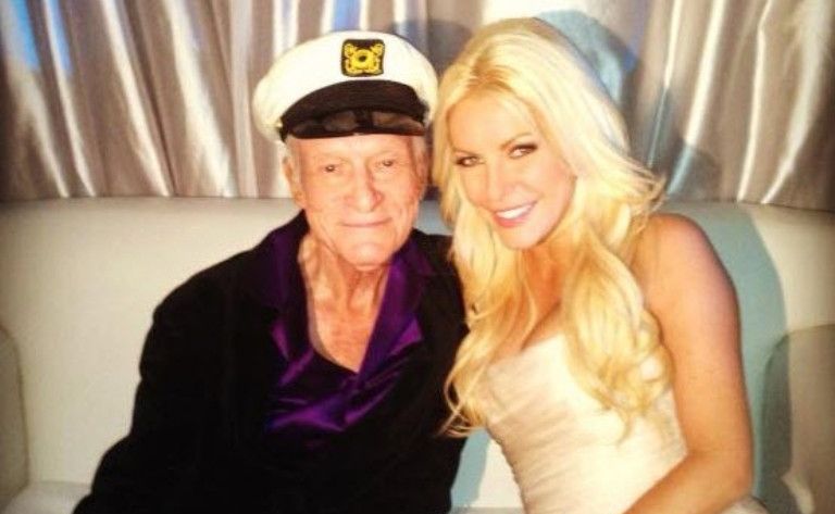 Hugh Hefner and Crystal Harris come with the house. Hugh Hefner and Crystal Harris come with the house.