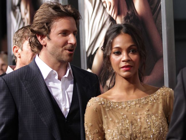 Bradley Cooper and Zoe Saldana