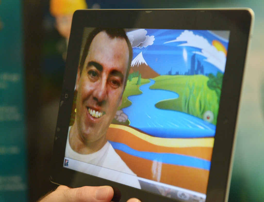 GREAT IDEA: Teacher Paul Hamilton takes a close look at his fantastic new app. GREAT IDEA: Teacher Paul Hamilton takes a close look at his fantastic new app.