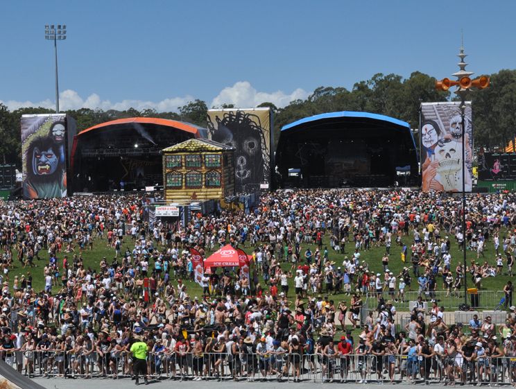Large crowds at the 2011 Big Day Out at Gold Coast Parklands. Large crowds at the 2011 Big Day Out at Gold Coast Parklands.