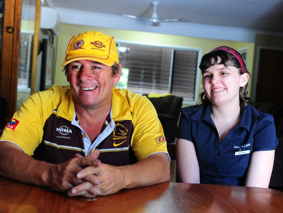 Graeme Huther and his daughter Melinda are happy with the boost in funding for the travel subsidy scheme. 