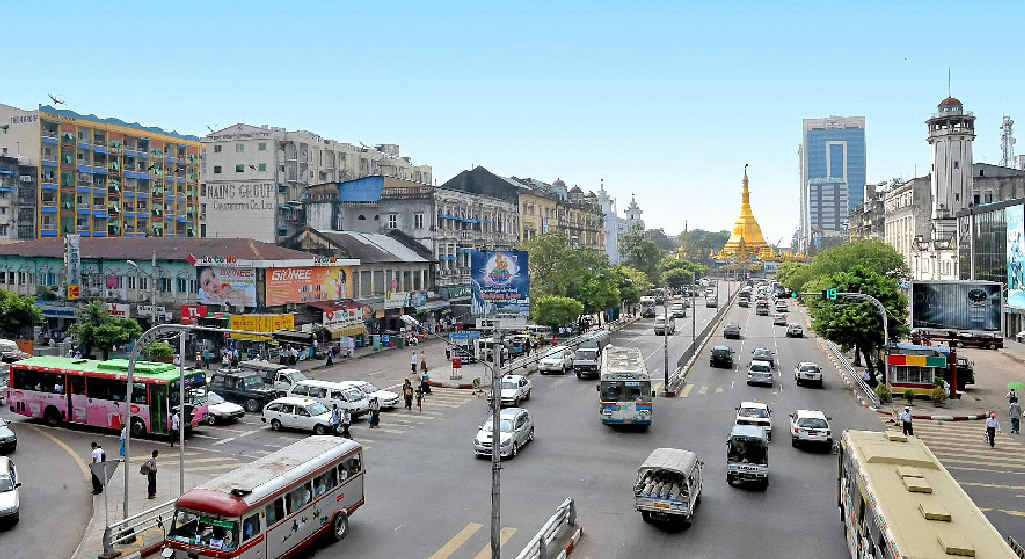 Downtown Yangon. Downtown Yangon.