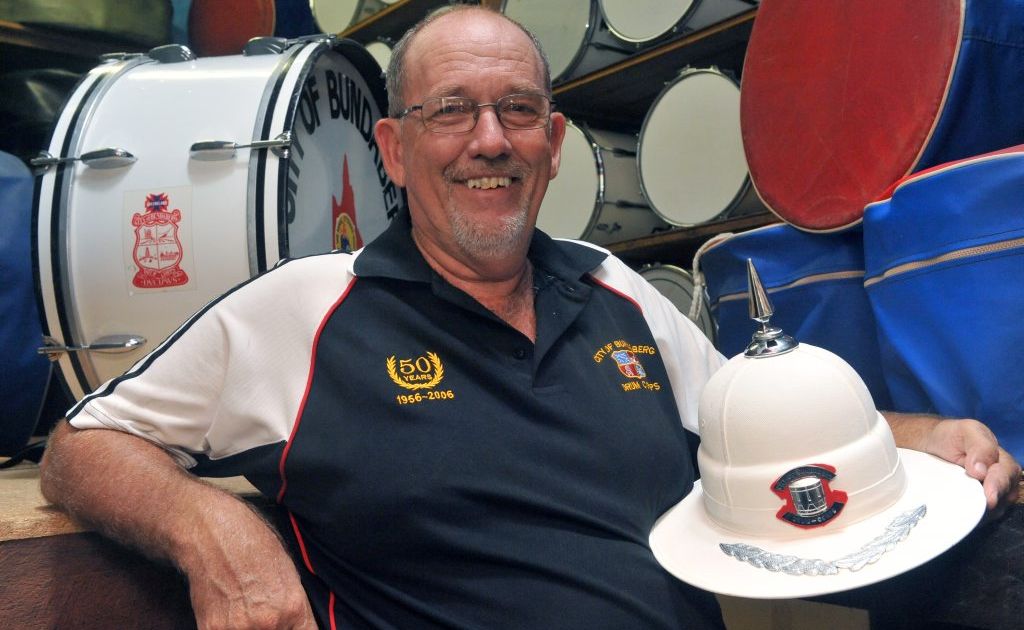 BANGING THE DRUM: City of Bundaberg Drum Corps band master Trevor Ballantyne is stoked about the Anzac Day reuinion march. BANGING THE DRUM: City of Bundaberg Drum Corps band master Trevor Ballantyne is stoked about the Anzac Day reuinion march.