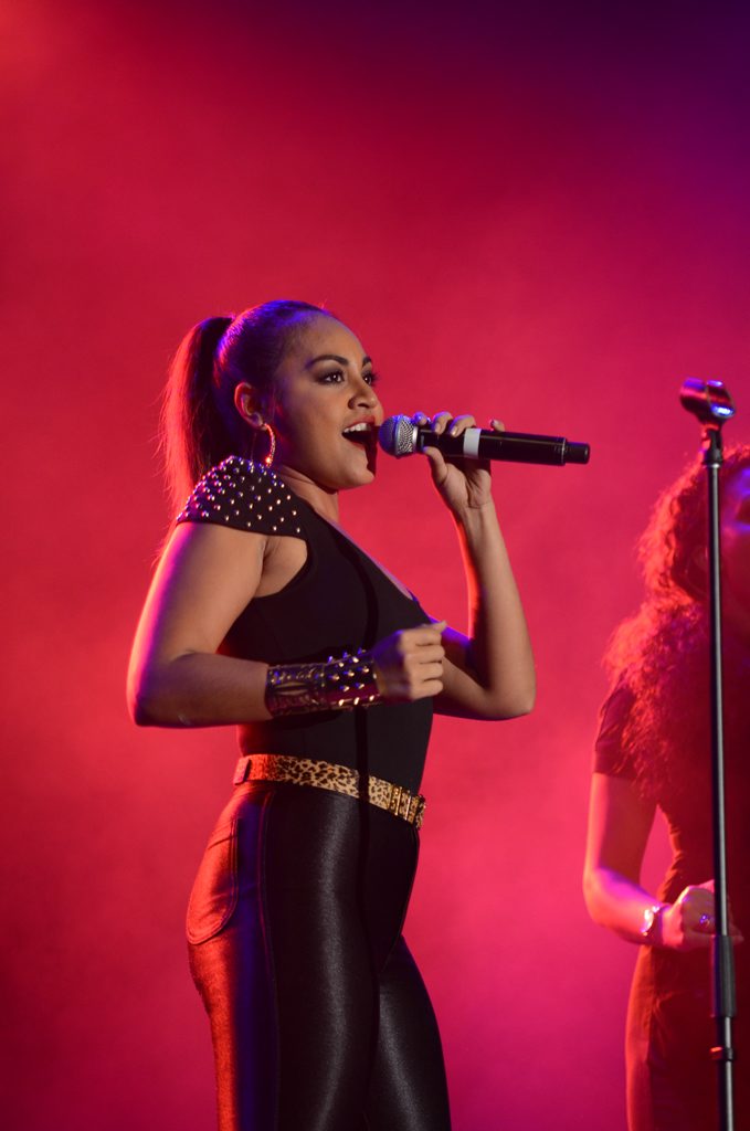 Singer Jessica Mauboy performing for the scouts at the Maryborough showgrounds. Singer Jessica Mauboy performing for the scouts at the Maryborough showgrounds.