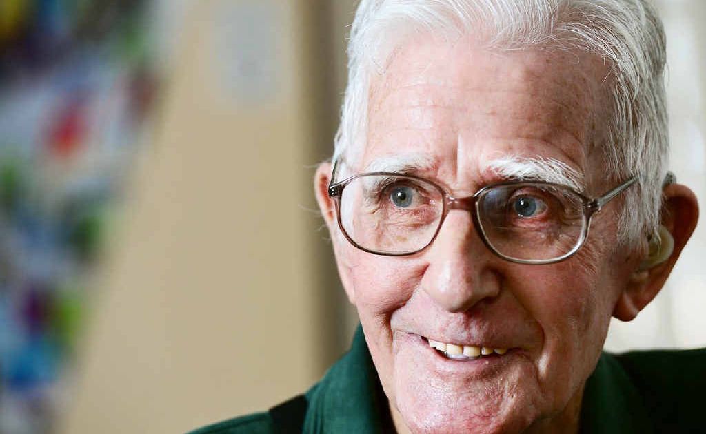 BRIGHT OUTLOOK: 89-year-old John Brennan of Marburg will take his first hot air balloon flight over Ipswich. BRIGHT OUTLOOK: 89-year-old John Brennan of Marburg will take his first hot air balloon flight over Ipswich.