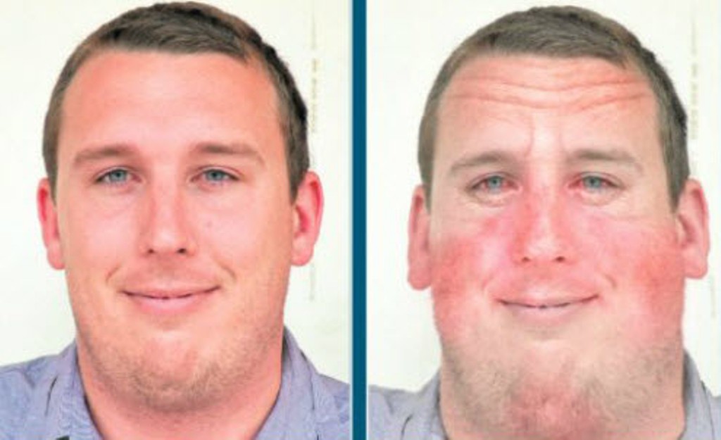 Daily News intern Chris McMahon said he was shocked to see the likely results of binge drinking in the Drinking Mirror. Daily News intern Chris McMahon said he was shocked to see the likely results of binge drinking in the Drinking Mirror.